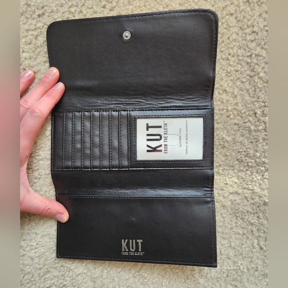 Kut from the Kloth Black and White Striped Wallet - Picture 4 of 4